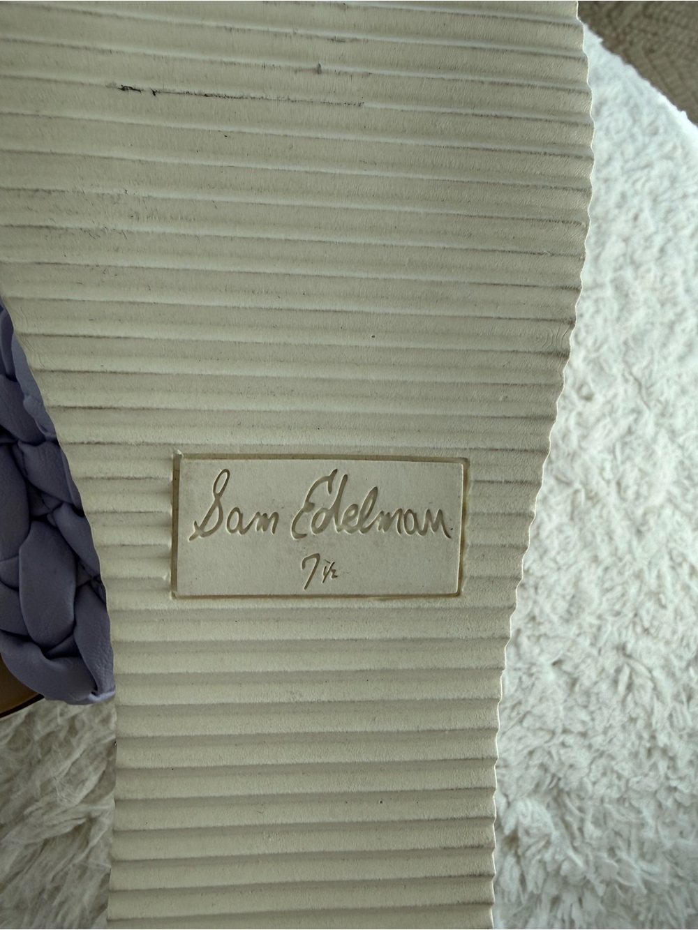 Sam Edelman Ainslie Sandal Lilac Braided - Size 7.5 - Picture 4 of 6